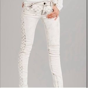 Maje Women's Quilted Jeans E14 Downtown Low-Rise